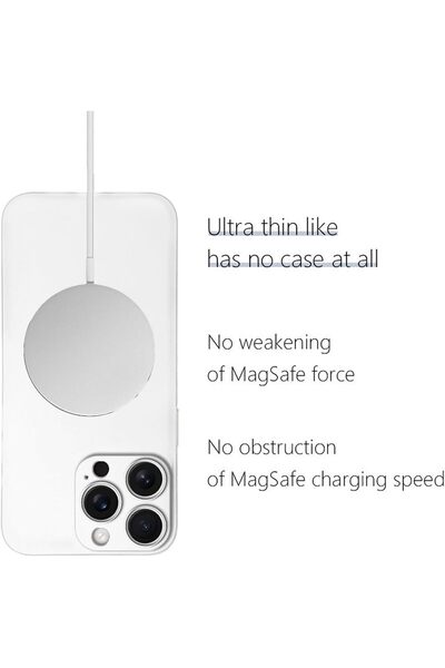 Margoun جراب Air Skin لهاتف iPhone 16 Pro Max Ultra Slim 0.3 مم (أبيض، 16 Pro...
