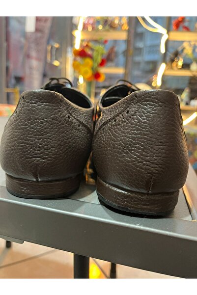 bitangosu Brown Double-Faced Baba Model Tango, Dance and Ballroom Shoes with Leather Inside, Sewn Soles, 1 cm Heel