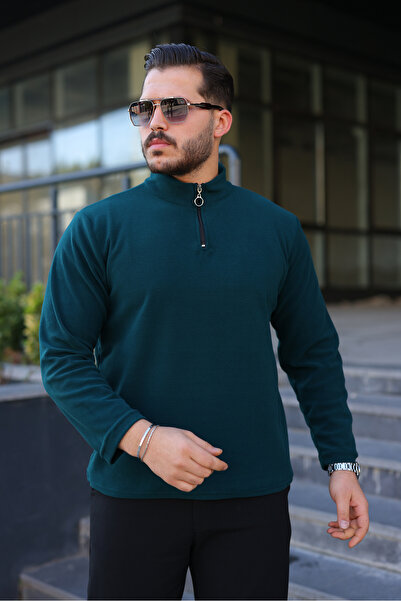 Berka Mock Neck Polar Sweatshirt – Cold-Proof, Non-Pilling, Comfortable Fit