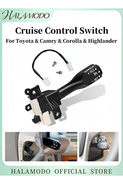 HALAMODO Cruise Control Switch Cruise Control Module Compatible with Camry & Yaris & Corolla Cruise Control S