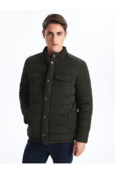 LC Waikiki Palton puf pentru bărbați cu guler stand standard Mold