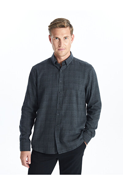 LC Waikiki Regular Fit Long Sleeve Dobby Men's Shirt