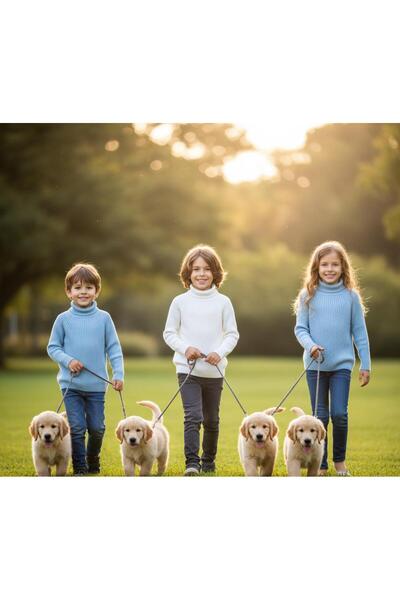 Mcr УНІСЕКС ДИТЯЧИЙ ДОВГОРУКАВИЙ СВІТЕР З КОМИРОМ-РИБАЛЬСЬКИМ КОМИРОМ І МАНЖЕ...