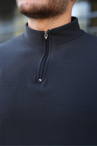 Berka Mock Neck Polar Sweatshirt – Cold-Proof, Non-Pilling, Comfortable Fit
