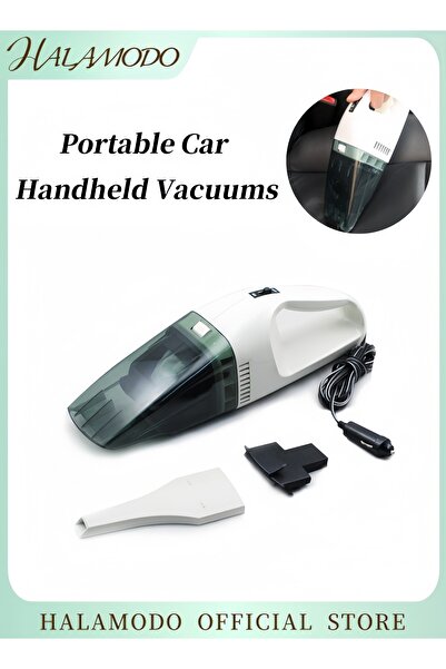 HALAMODO مكنسة كهربائية محمولة يدوية، مكنسة كهربائية خفيفة الوزن للسيارة، مكن...