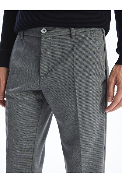 LC Waikiki Ανδρικό παντελόνι chino σε ανθρακί στενή εφαρμογή