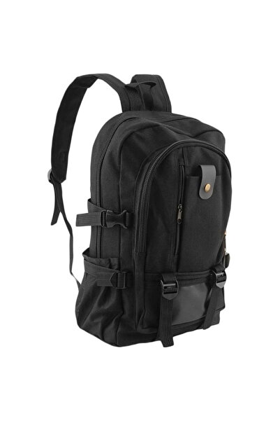 HALAMODO حقيبة ظهر للمشي لمسافات طويلة بحزام قابل للتعديل باللون الأسود