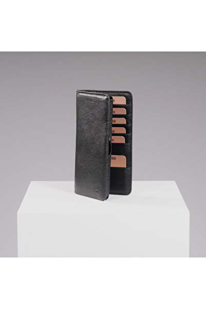 DEERDERİ Hypnos Genuine Leather Portfolio Wallet with Phone Compartment
