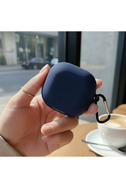 CaseOnn حافظة ساوندكور ليبرتي 4 برو مع حزام، سيليكون غير لامع باللون الأزرق ا...