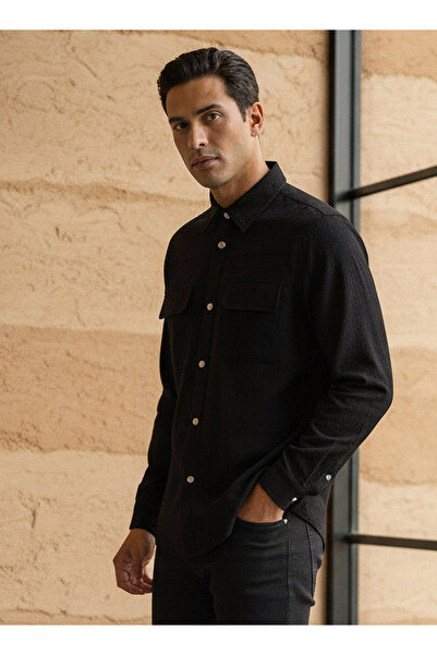 Emperor Men Regular Fit Textured Shacket