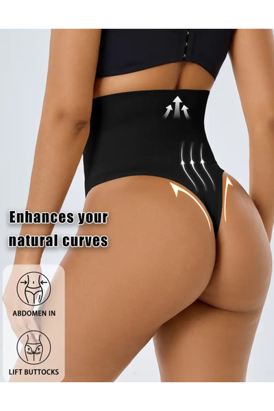 NADIA Shapewear Panties, Thong Model, Color Black, Size M