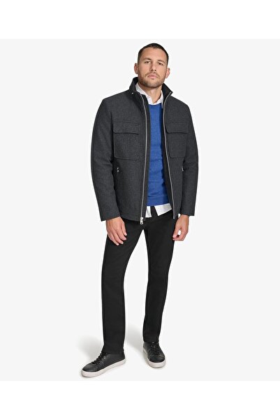 Calvin Klein Men's Wool Coat Cm485495
