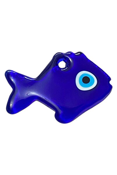 312 KONSEPT Mărgele de sticlă în formă de pește de mare dimensiune, ornament pentru copac și perete, 14X9,5 CM