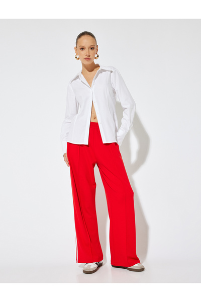 Koton Weißes Damenhemd 5WAK60100PW