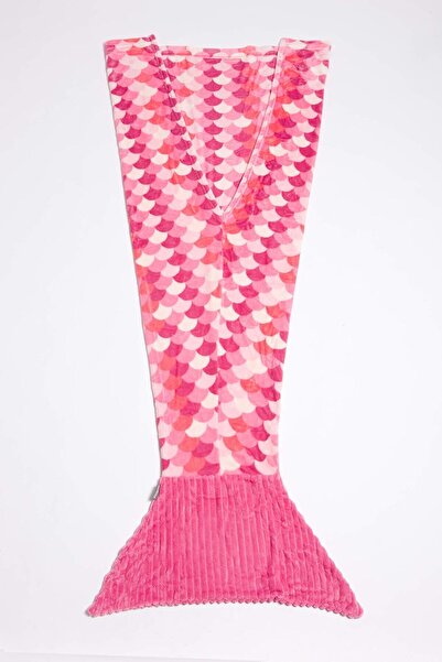 Kanguru Sirena Tail Microfiber Fleece Mermaid Blanket for Children (4-12 Years) - Mermaid Pink, 142