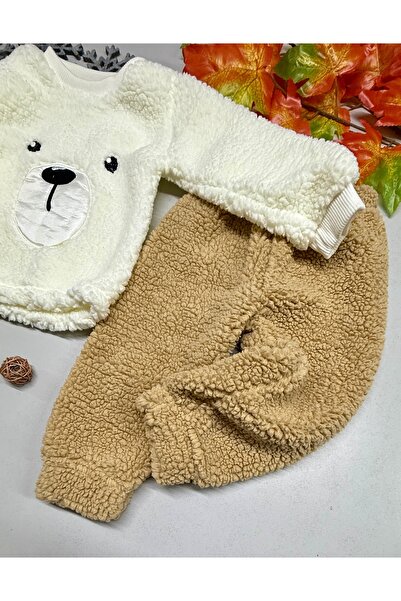 CemBebe Children's Lamb Plush Soft Fabric Winter Suit Keeps Warm