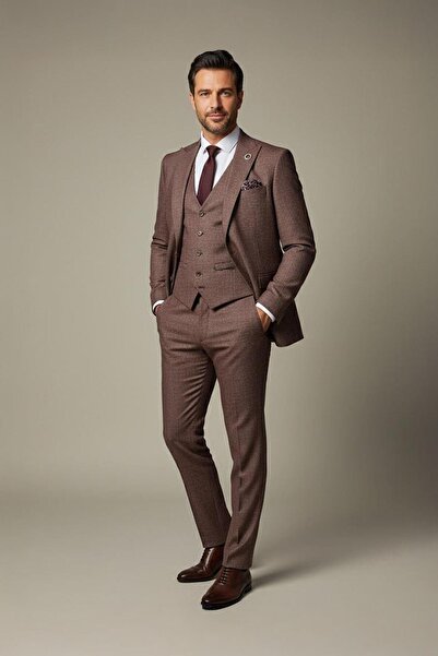 Sabri Özel VEST SUIT RM Kiremit