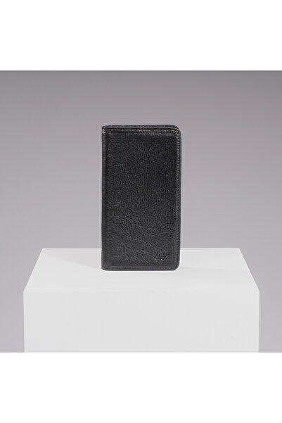 DEERDERİ Hypnos Genuine Leather Portfolio Wallet with Phone Compartment