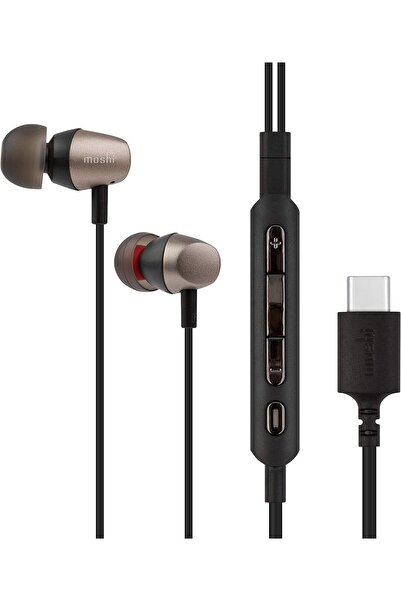 Moshi Mythro C - سماعات أذن USB Type-C بلون رمادي معدني