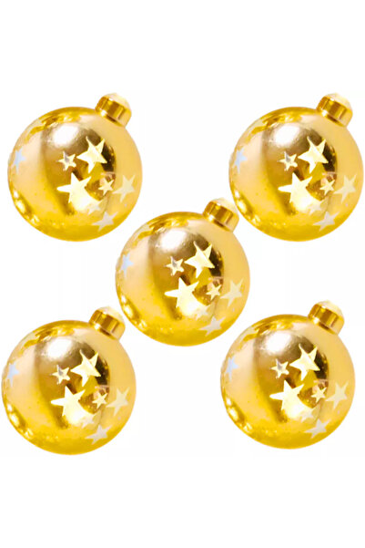CADO 10 LED 2mtr Ball String Super Bright Decorative Lights For Christmas Tree- Golden