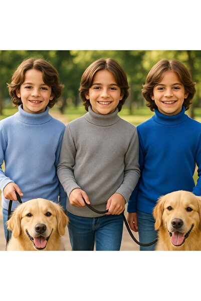 Mcr Unisex Children's Long Sleeve Full Turtleneck Corded Fabric Kaskorse Cott...