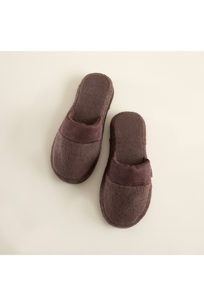 Chakra Floss Unisex Terlik Koyu Kahve