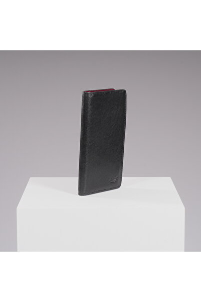 DEERDERİ Hypnos Genuine Leather Portfolio Wallet with Phone Compartment