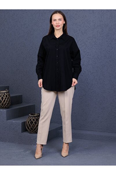 Elony Fashion Kadın Poplin Gömlek