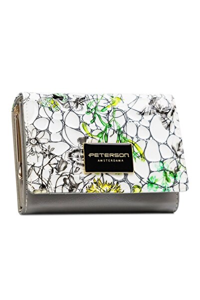 Peterson Women's green wallet made of genuine leather