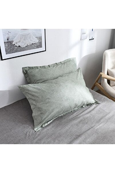 HALAMODO Luxurious Cotton Comforter Set in Green - Single Size - 220x230cm
