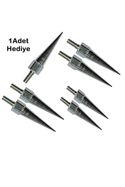 bardakcı bike Cg - Cup - Drift Uyumlu Modifiye Sivri Vida 6lı Gri (6adet alana 1 Adet Hediye)