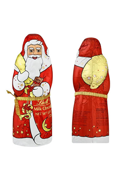 CADO ليندت شوكولاتة بالحليب على شكل بابا نويل مغلفة بورق أحمر - ١٢٥ غرام