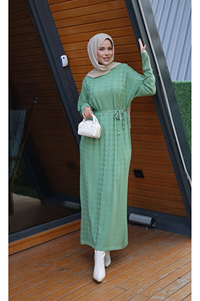 NEW DAĞ Φόρεμα με σχέδιο πόδια χήνας