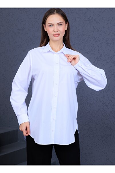Elony Fashion Kadın Poplin Gömlek