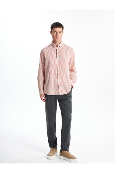 LC Waikiki Μακρυμάνικο ανδρικό πουκάμισο με κανονική εφαρμογή