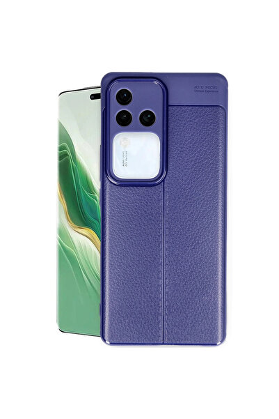 Marsilyan غطاء حماية لهاتف فيفو V30 5G مع تركيز تلقائي - أزرق داكن