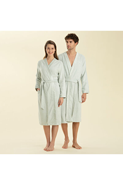 Chakra Solid Unisex Bathrobe Ocean