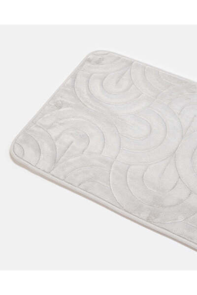 REDTAG Grey Waves Memory Foam Bath Mat