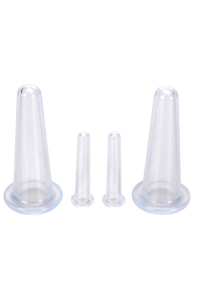 HALAMODO مجموعة من 4 أجهزة تدليك الجسم بأكواب مفرغة من الهواء