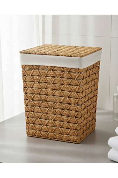 REDTAG سلة غسيل بغطاء وشريط بيج