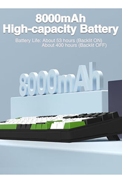 Aula F99 Wireless Gaming Keyboard, 2.4G/Bluetooth/USB-C, Hot-Swappable Gasket Mount, RGB Backlit