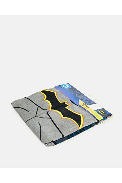 REDTAG Boys Grey Batman Poncho