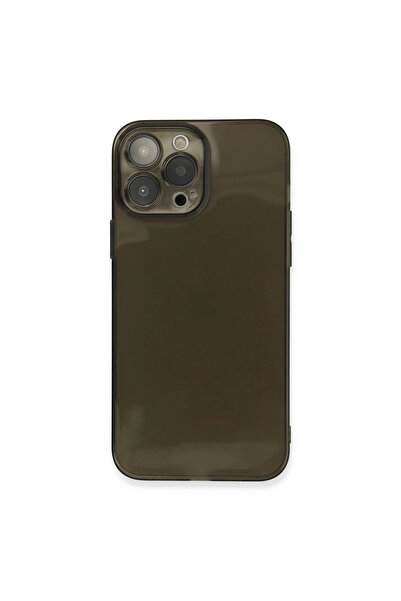 Marsilyan حافظة آيفون 13 برو ماكس مع عدسة فايل من السيليكون - اللون الأسود