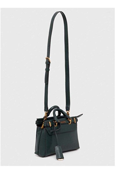 Guess Sestri Pebbled Faux Leather Satchel Bag
