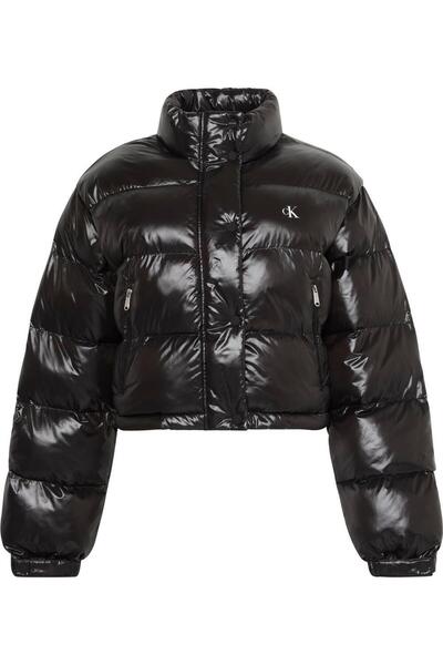 Calvin Klein Shine Crop Puffer Jacket Women's Coat Lv047D504Gub1