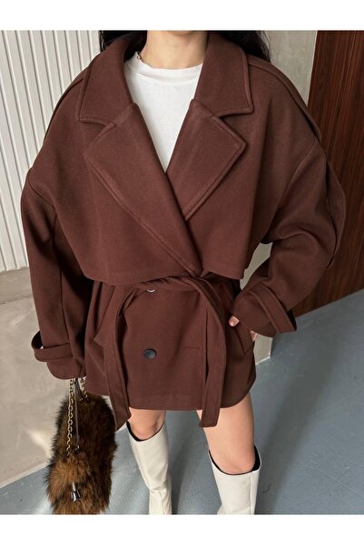 Ekim Store Κασέτα με διπλό πέτο κουμπιά και ζώνη