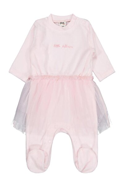 Civil Baby 1-9 Months Romper with Bell Tulle Booties - Pink 3-6 Months
