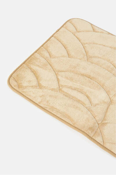 REDTAG Beige Renee Memory Foam Bath Mat