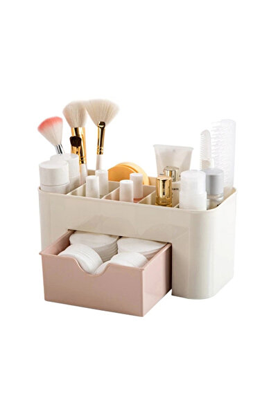 HALAMODO صندوق منظم لمستحضرات التجميل والمجوهرات متعدد الألوان