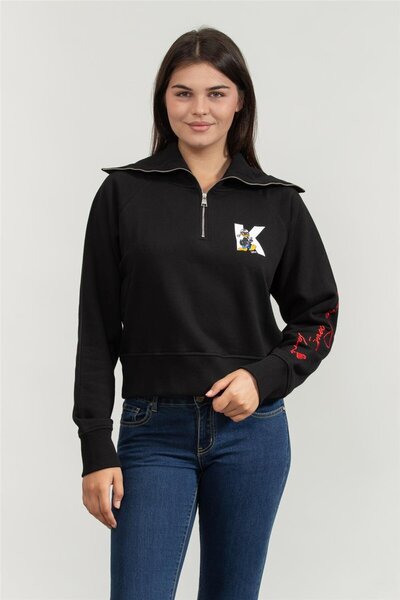 Karl Lagerfeld Kadın Fermuarlı Sweatshirt